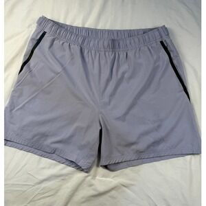 SKORA Mens Quick Dry Athletic Shorts‎ Light Grey Elastic Waist Pockets Size XL